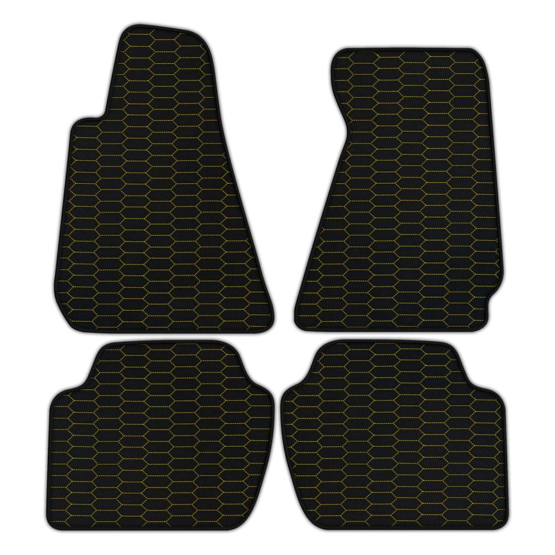 Customizable Leather Floor Mats with Raptor Hex Pattern for Aston Martin Rapide E (2020) Electric Sedan