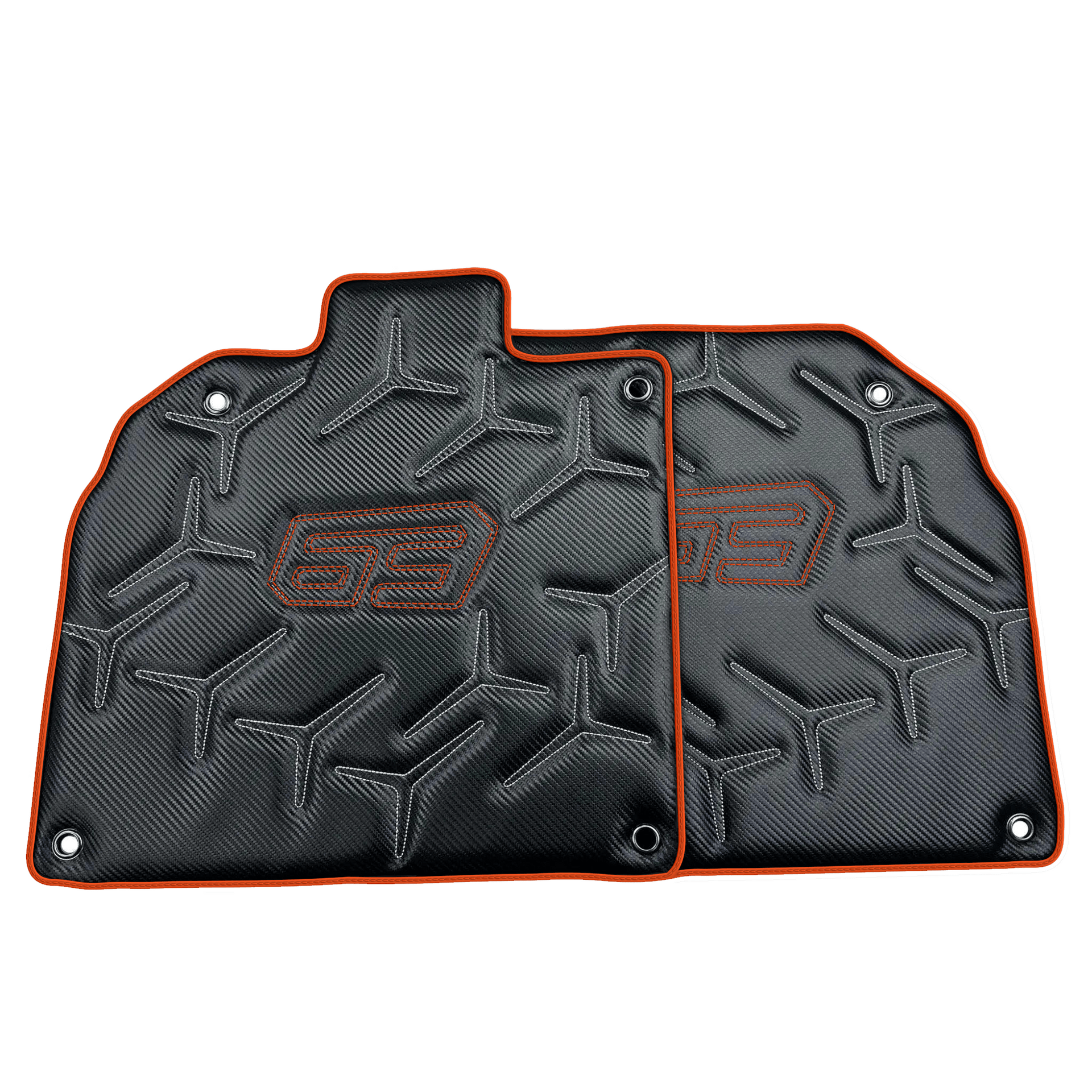 Carbon Leather Floor Mats for Lamborghini Aventador SVJ 63 Edition | Various Trim Colors