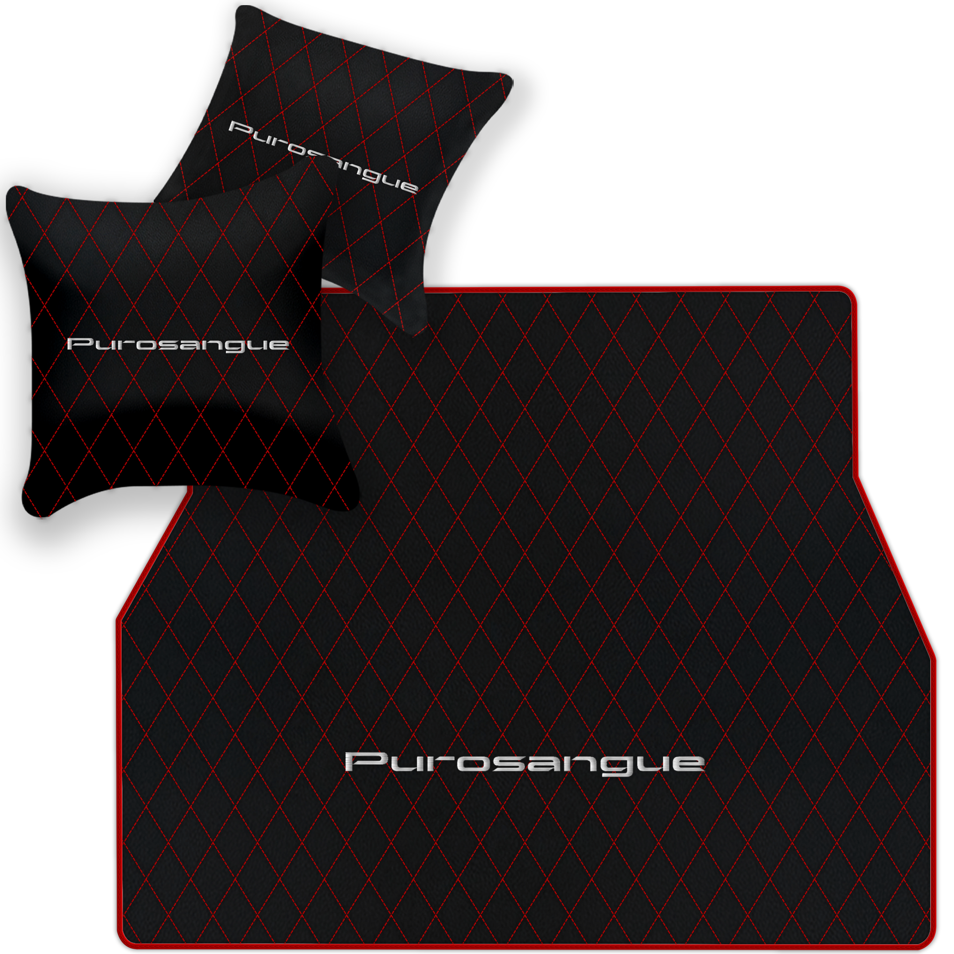 Premium Black Leather Floor Mats for Rolls Royce Shadow (1965-1977)