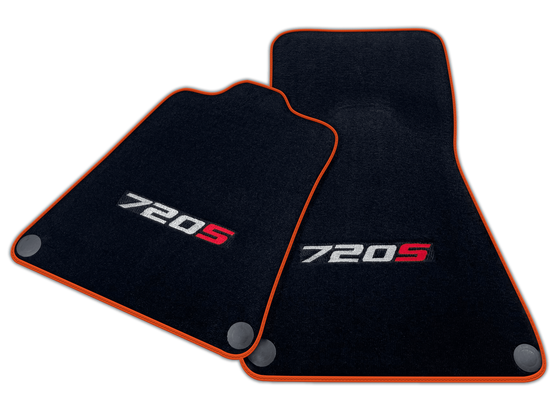 Black Floor Mats for McLaren 720s (2017-2021) | Various Trim Colors