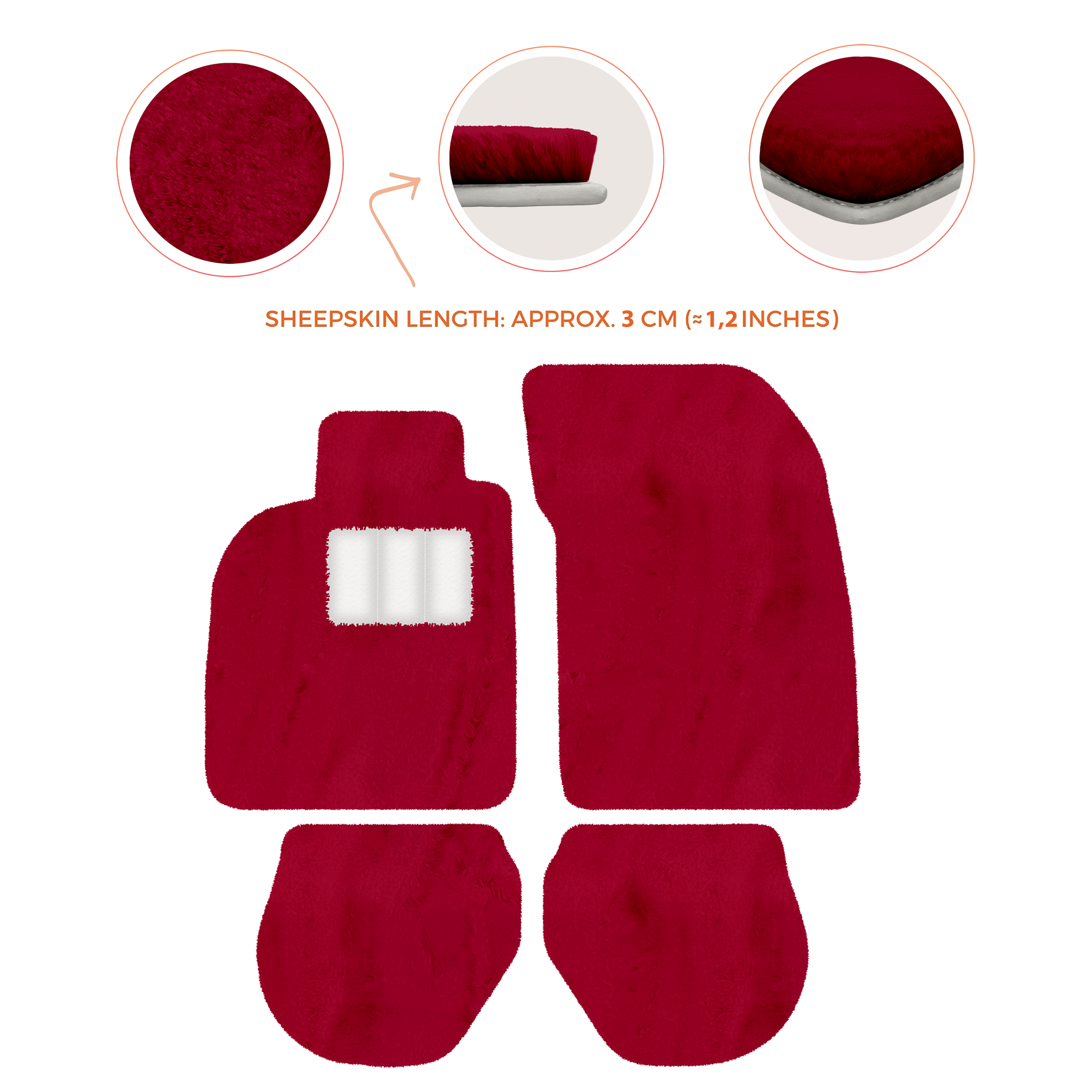 Customizable Leather Floor Mats with Divario Pattern for Porsche 911 - 993 (1994-1998) - AutoWin