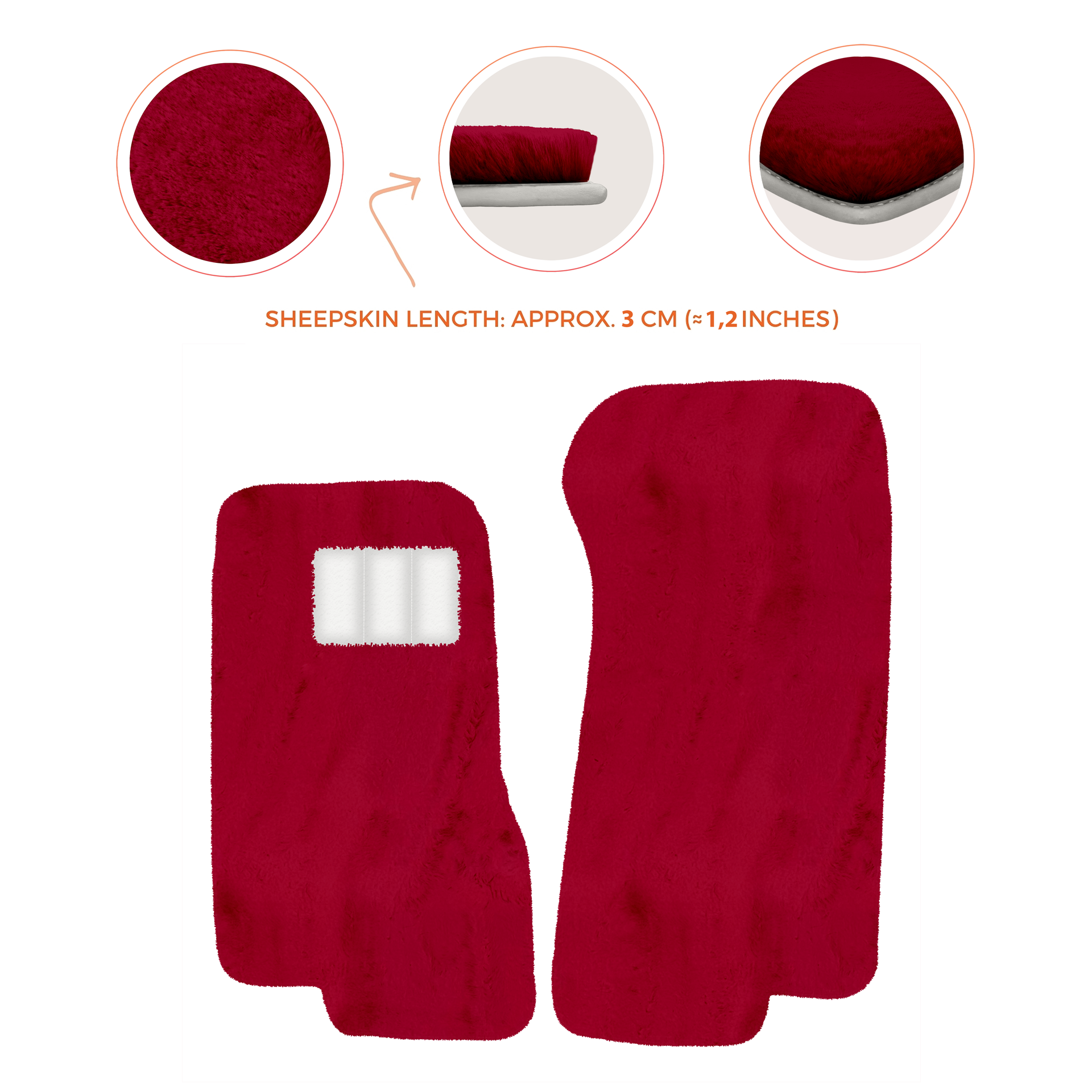 Luxury Sheepskin Floor Mats for Aston Martin V8 Coupe Special Volante (96-03)