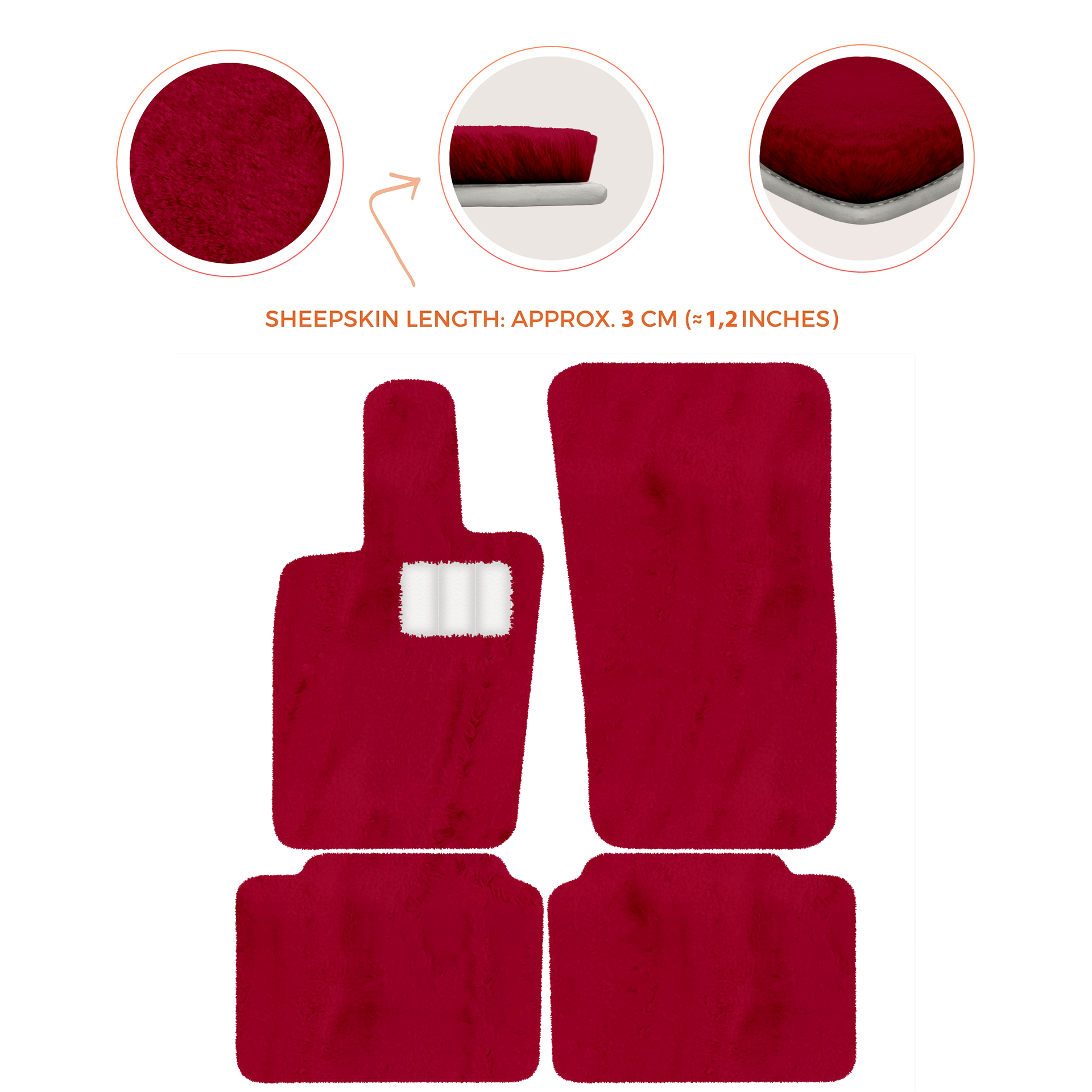 Luxury Sheepskin Floor Mats for Porsche Panamera (2017-2023)