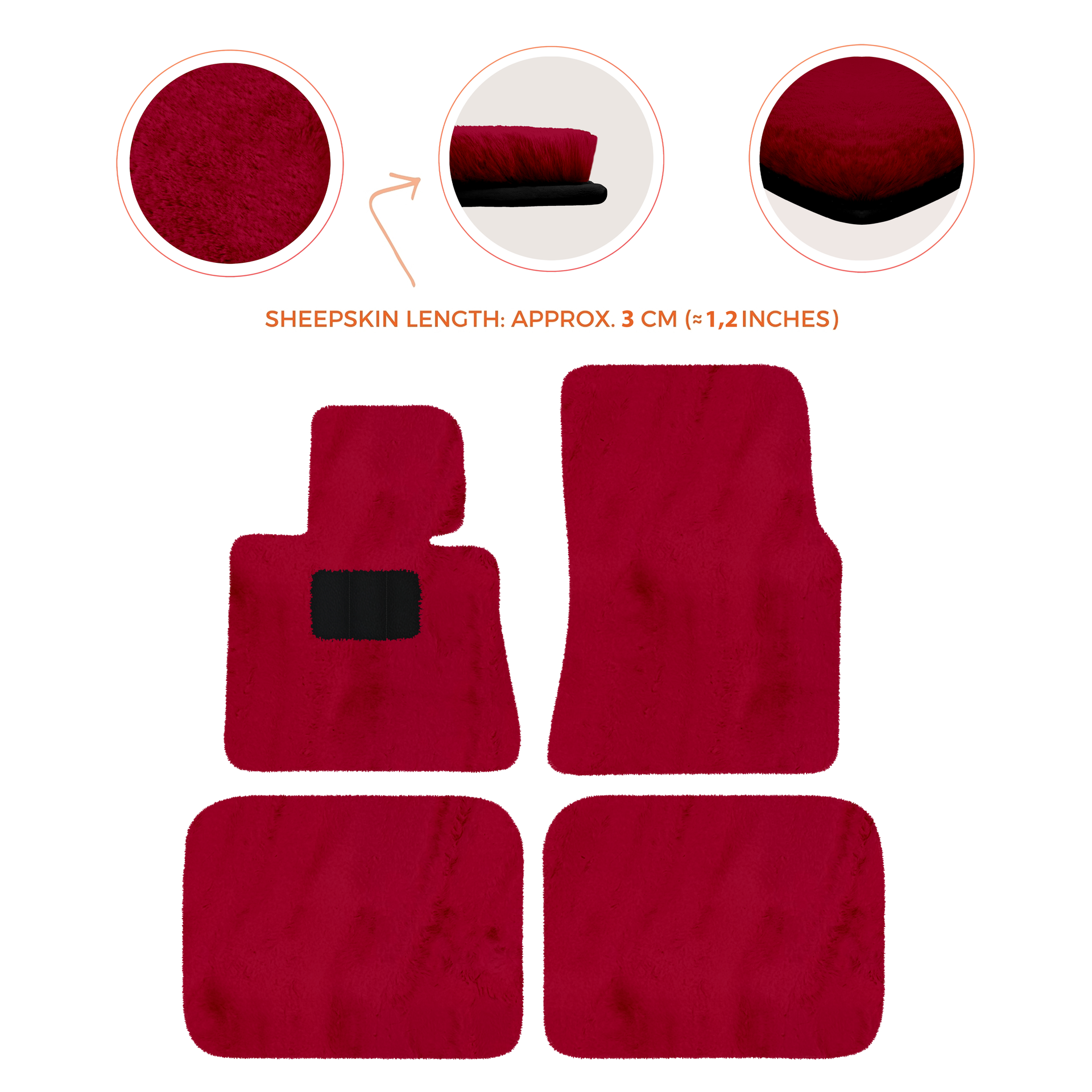 Luxury Sheepskin Floor Mats for Rolls-Royce Ghost Series I (2010-2014)