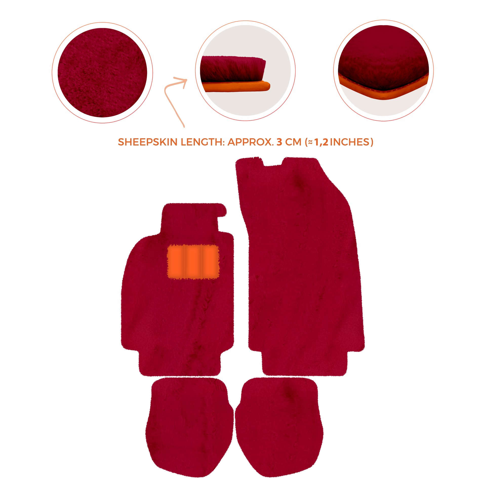 Light Blue Floor Mats for Porsche 964 (1989-1994) with Leather - AutoWin