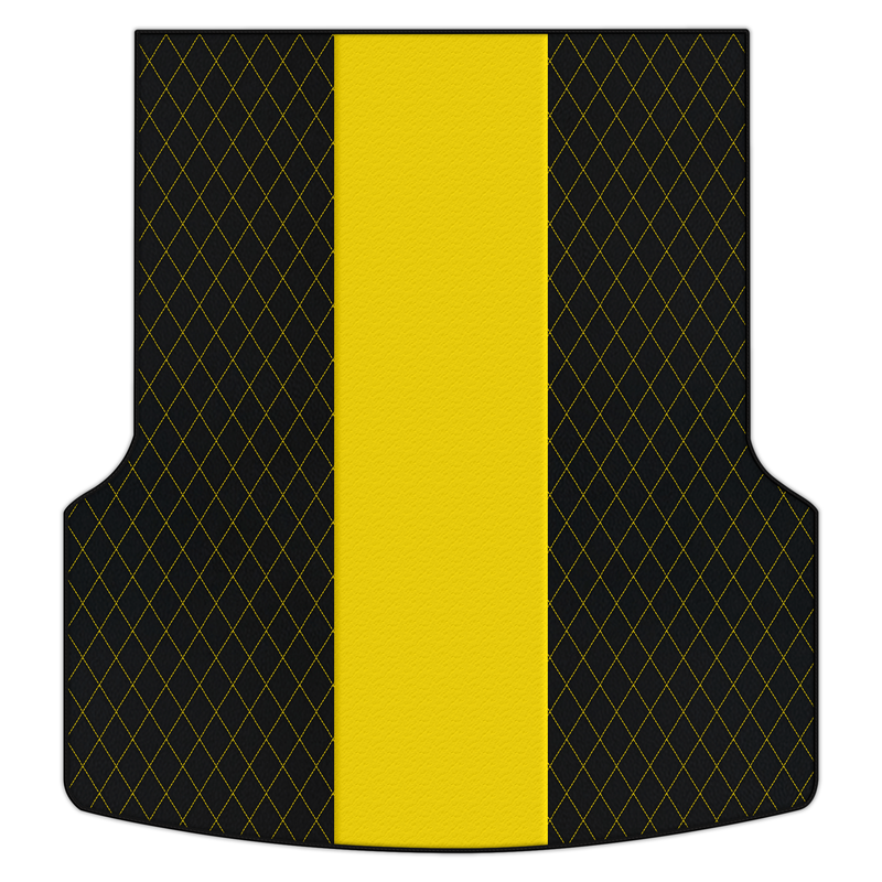 ベントレー フライングスパー (2019-2023)用 カスタマイズ可能なシングルダイヤモンドパターン レザー トランク フロアマット