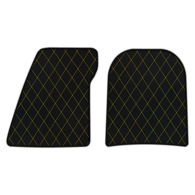 Customizable Leather Floor Mats with Single Diamond Pattern for Lotus Evija (2023-2024)