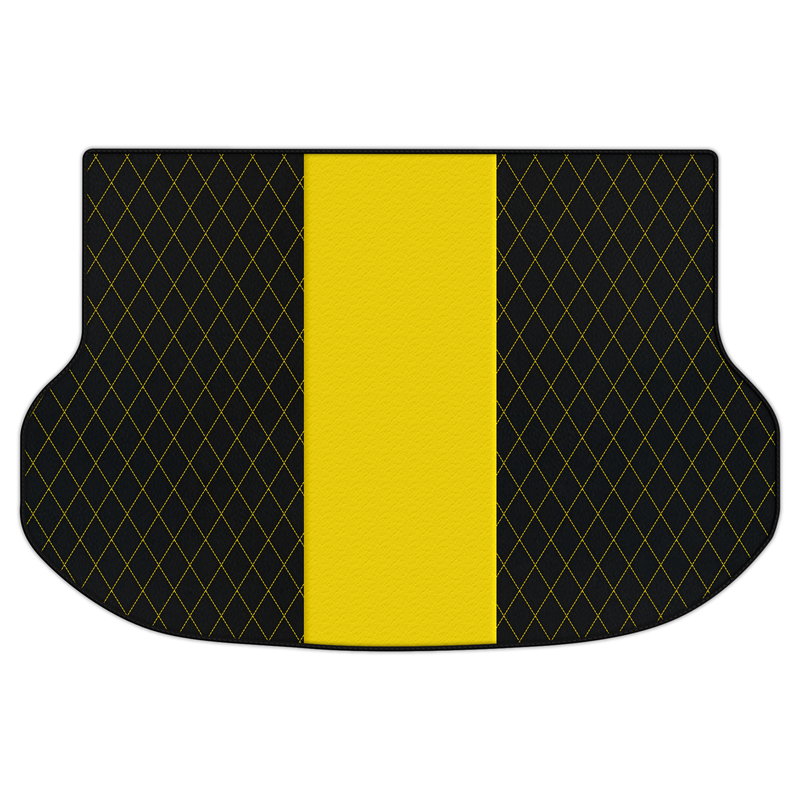 Anpassbare Kofferraum-Fußmatten aus Leder mit Einzel-Diamantmuster für Lexus NX (2014-2022)