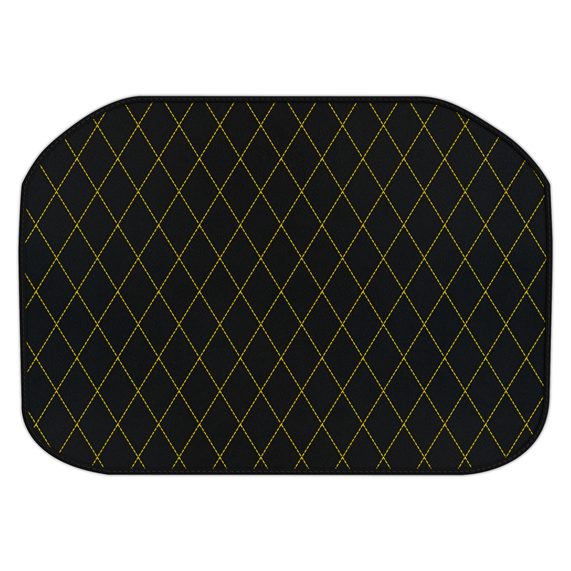 Customizable Leather Trunk Floor Mats with Single Diamond Pattern for Ferrari 456 (1992-2003)