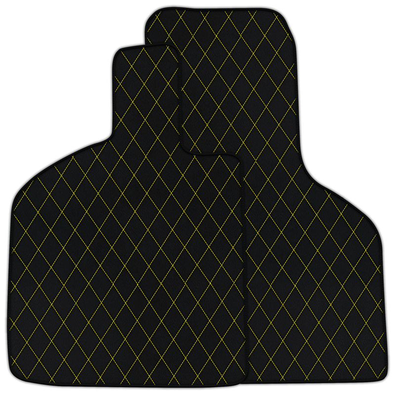 Customizable Leather Floor Mats with Single Diamond Pattern for Lamborghini Huracan Tecnica (2022-2024)
