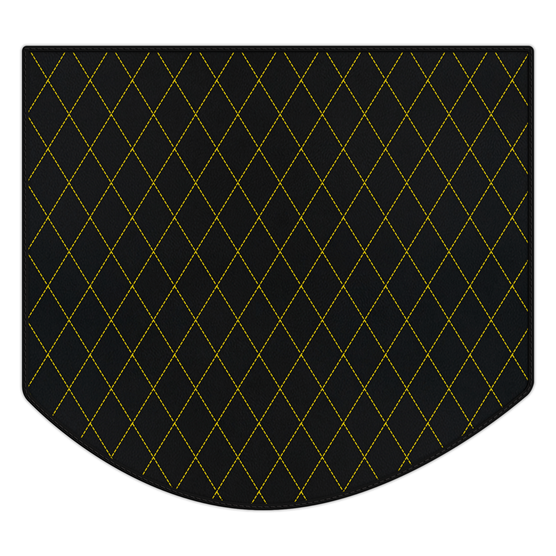 Customizable Leather Trunk Floor Mats with Single Diamond Pattern for Ferrari 512 TR (1992-1994)