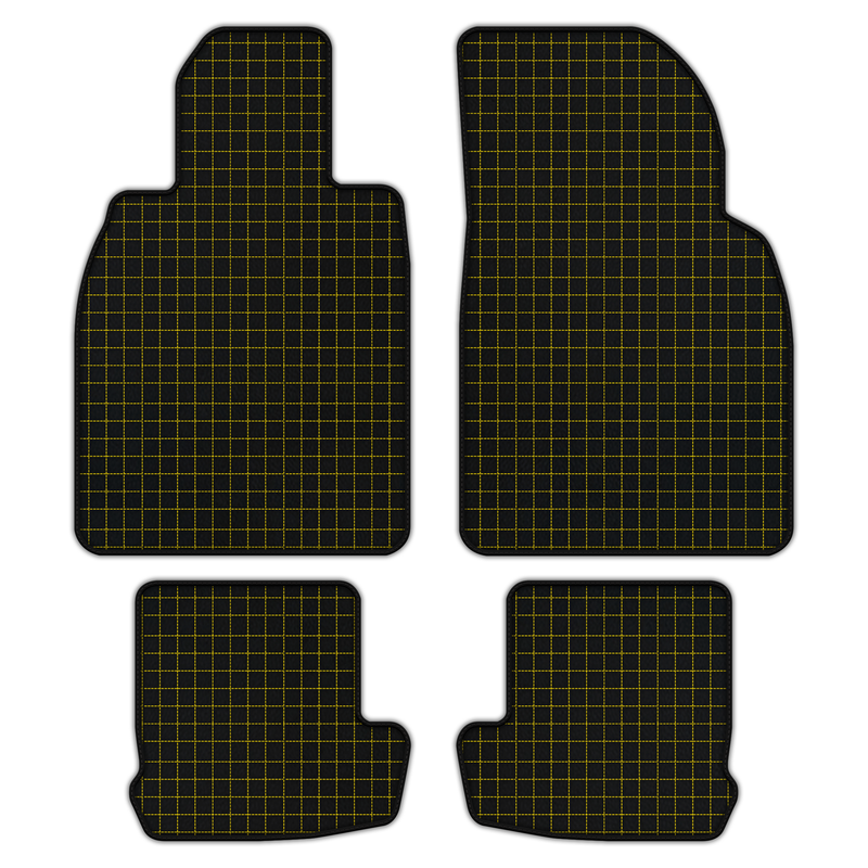 Customizable Leather Floor Mats with Square Pattern for Porsche 911 - 991 (2012-2019)