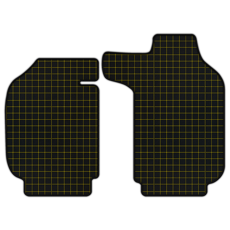 Customizable Leather Floor Mats with Square Pattern for Porsche Classic 911 (1963-1989)