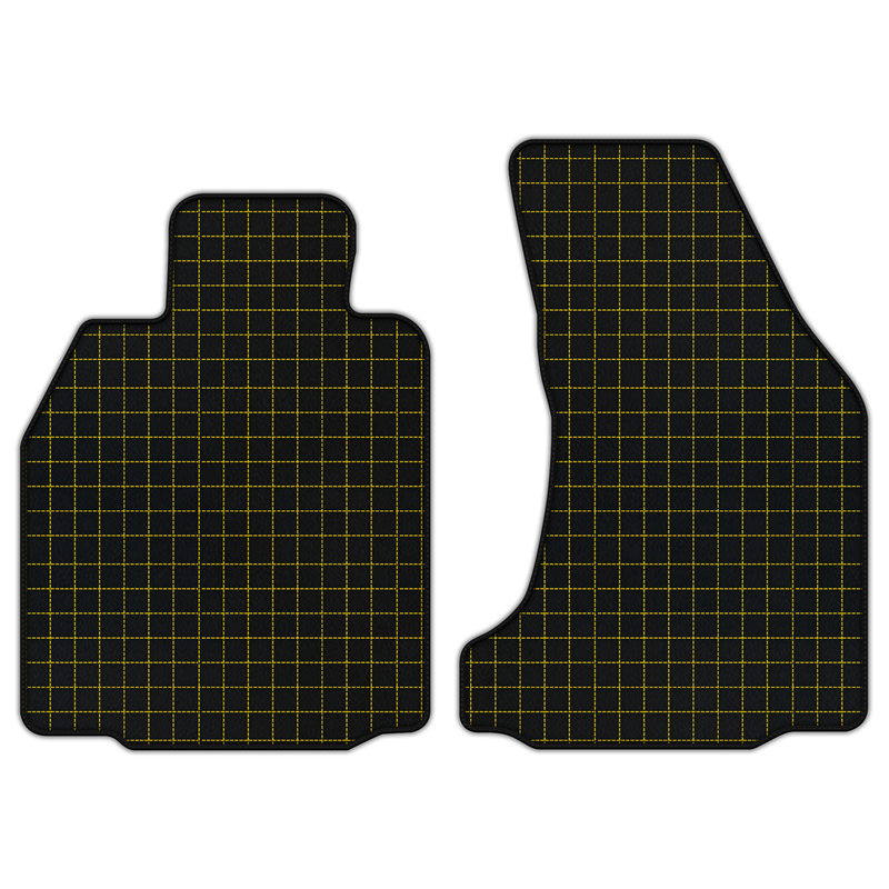 Customizable Leather Floor Mats with Square Pattern for Porsche 987 Boxster (2005-2012)