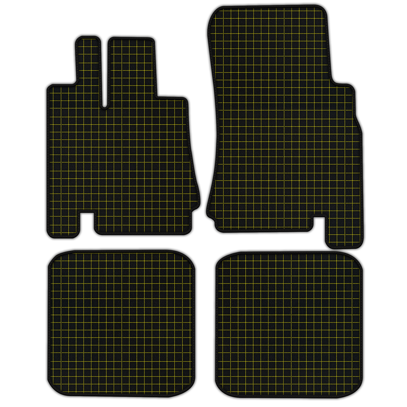 Customizable Leather Floor Mats with Square Pattern for Bentley Green Label (1998-2009)