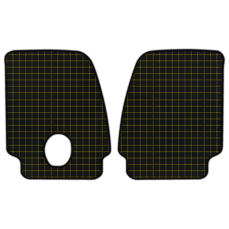 Customizable Leather Floor Mats with Square Pattern for Ferrari Monza SP2 (2018-2023)