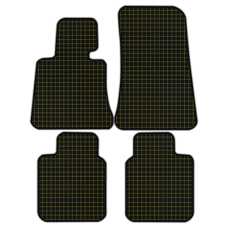 Customizable Leather Floor Mats with Square Pattern for Rolls Royce Phantom Drophead Coupe (2007-2016)