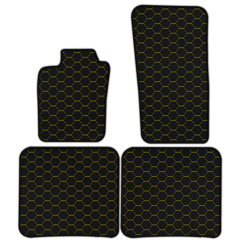 Customizable Leather Floor Mats with Symmetrical Hex Pattern for Bentley Flying Spur (2019-2023)