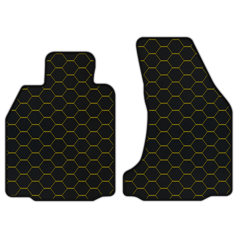 Customizable Leather Floor Mats with Symmetrical Hex Pattern for Porsche Porsche 987 Cayman (2009-2012)