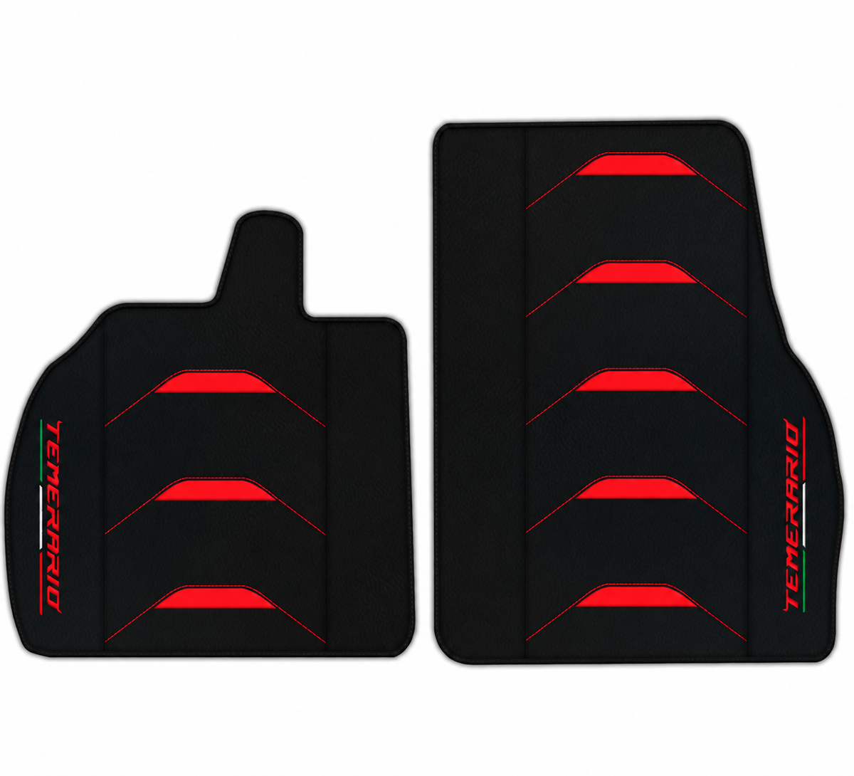 Customizable Leather Floor Mats with Triangle Pattern for Lamborghini Temerario (2025-2026)