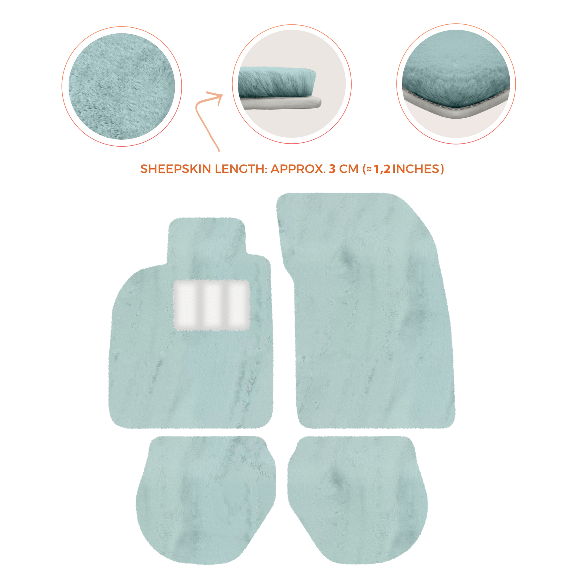 Customizable Leather Floor Mats with Divario Pattern for Porsche 911 - 993 (1994-1998) - AutoWin