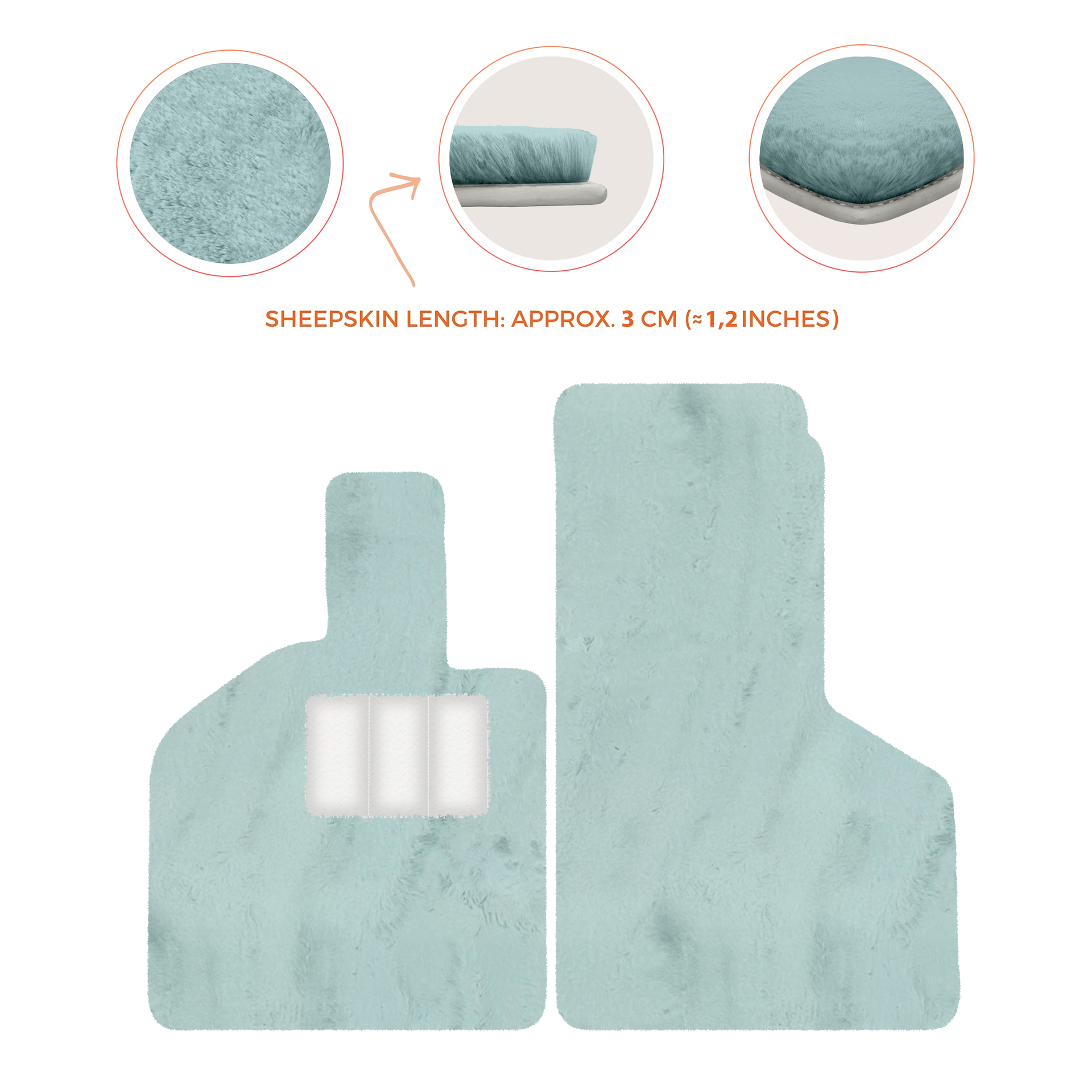 Luxury Sheepskin Floor Mats for Lamborghini Gallardo (2004-2014)