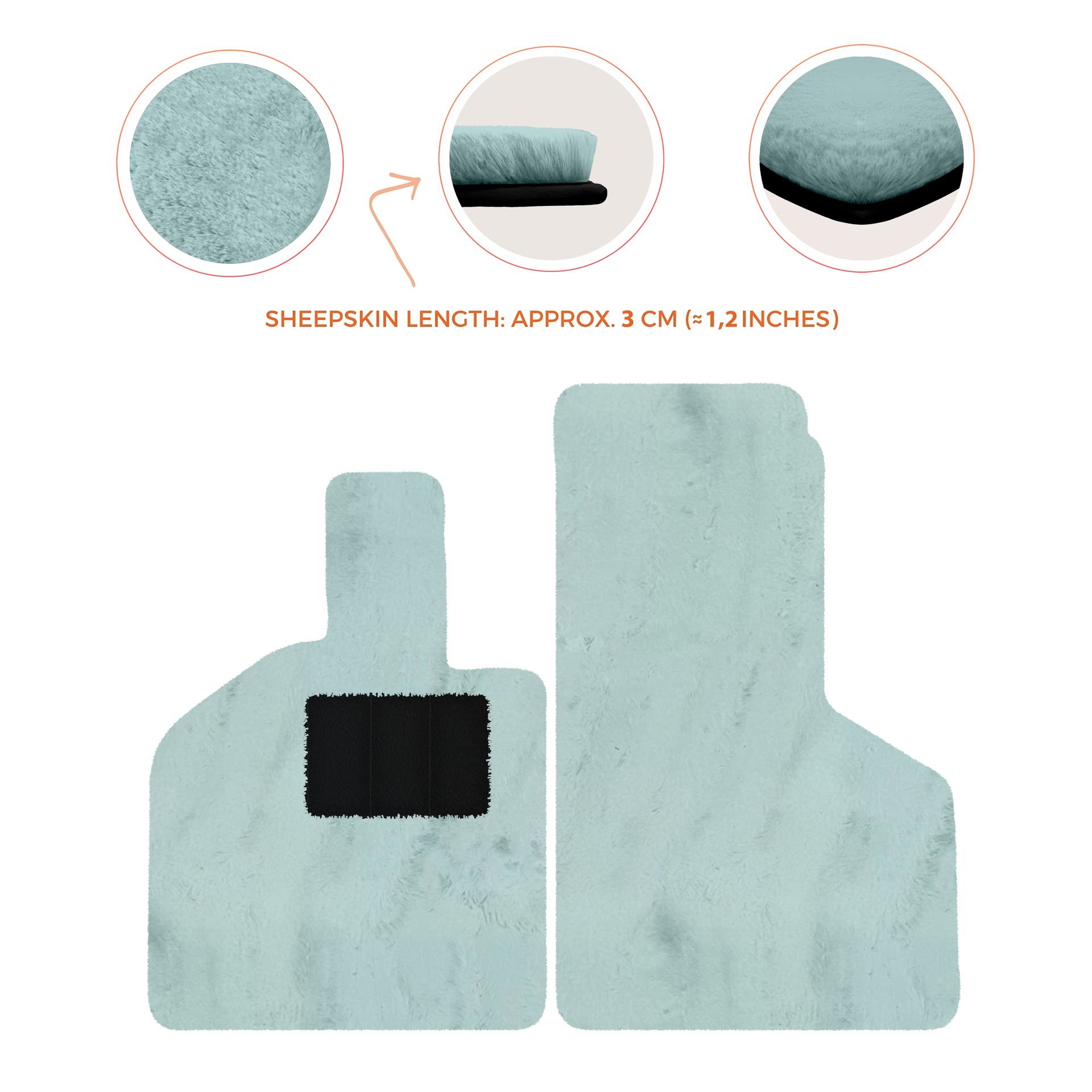 Luxury Sheepskin Floor Mats for Lamborghini Gallardo (2004-2014)