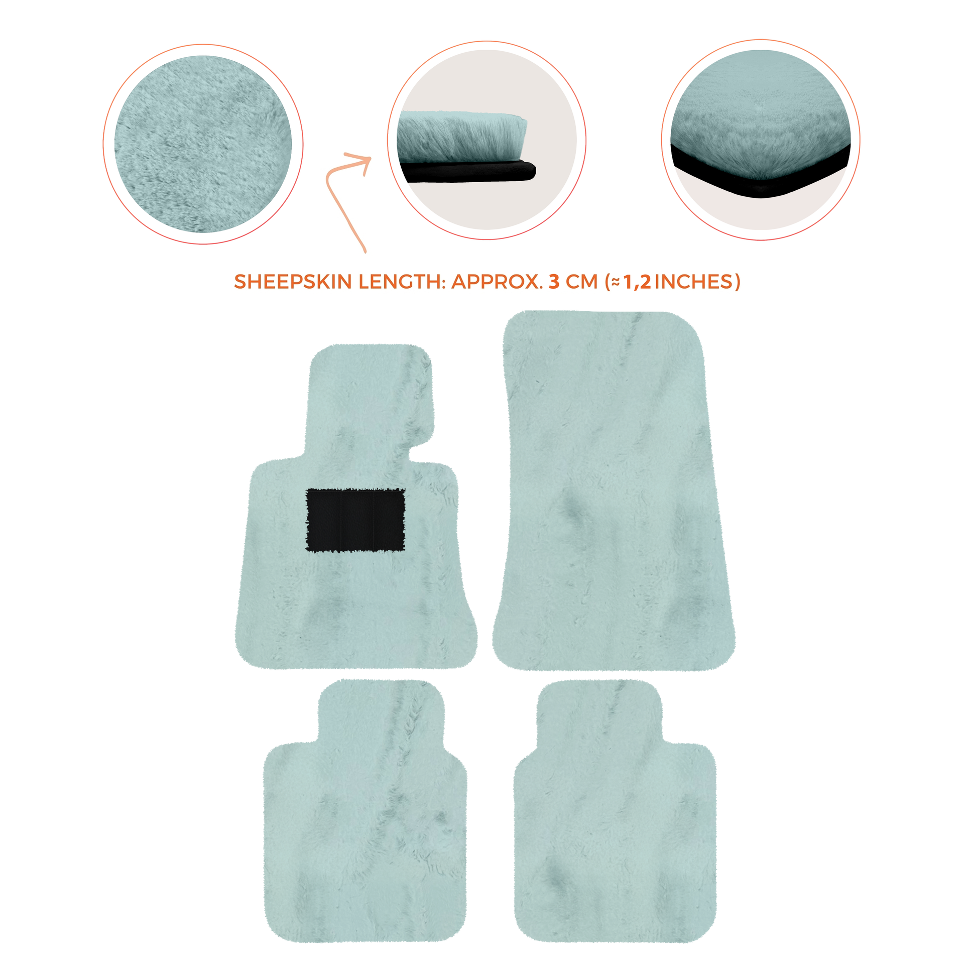 Luxury Sheepskin Floor Mats for Rolls-Royce Ghost Series I (2010-2014)