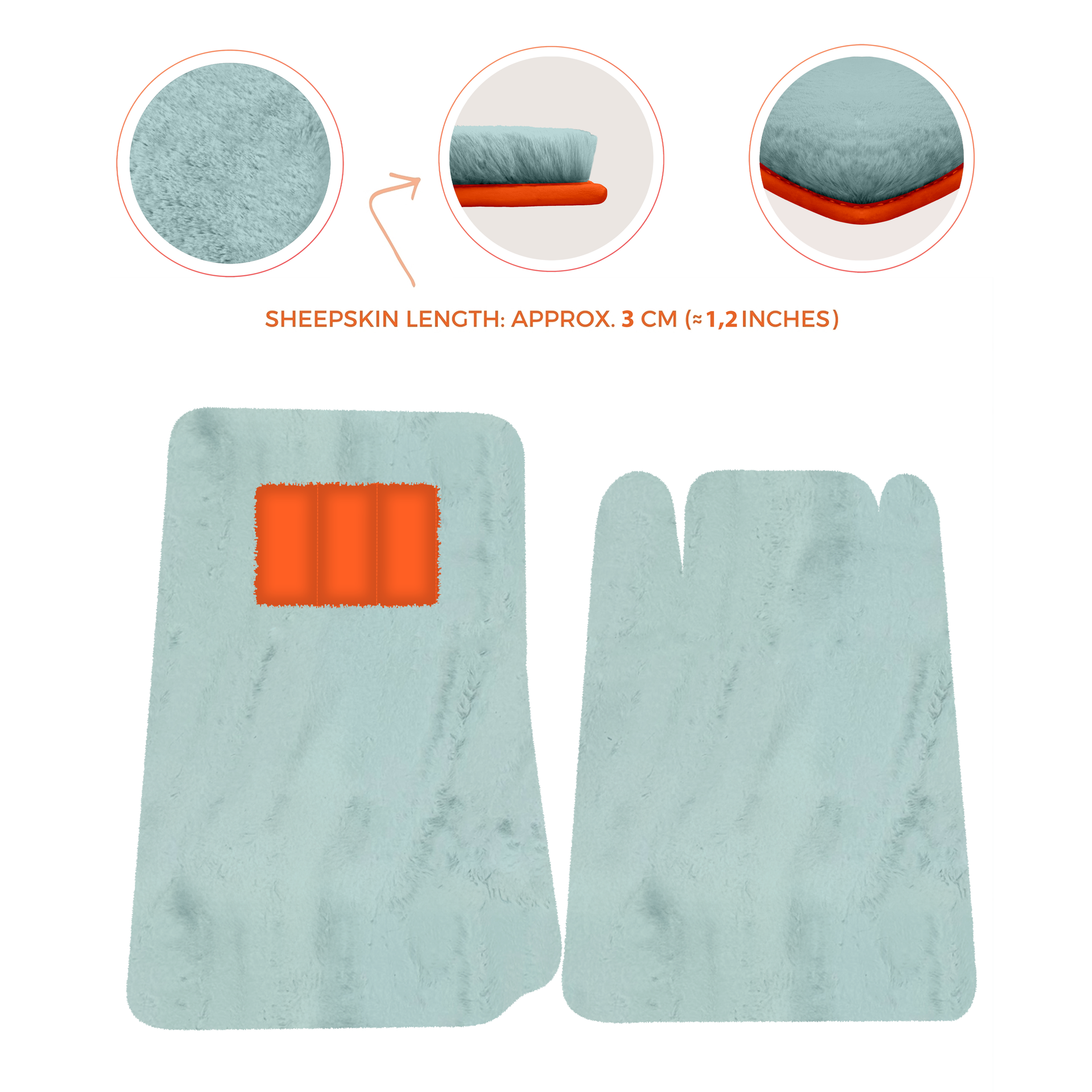 Lamborghini Jalpa Sheepskin Floor Mats (1981-1988) - Premium Luxury