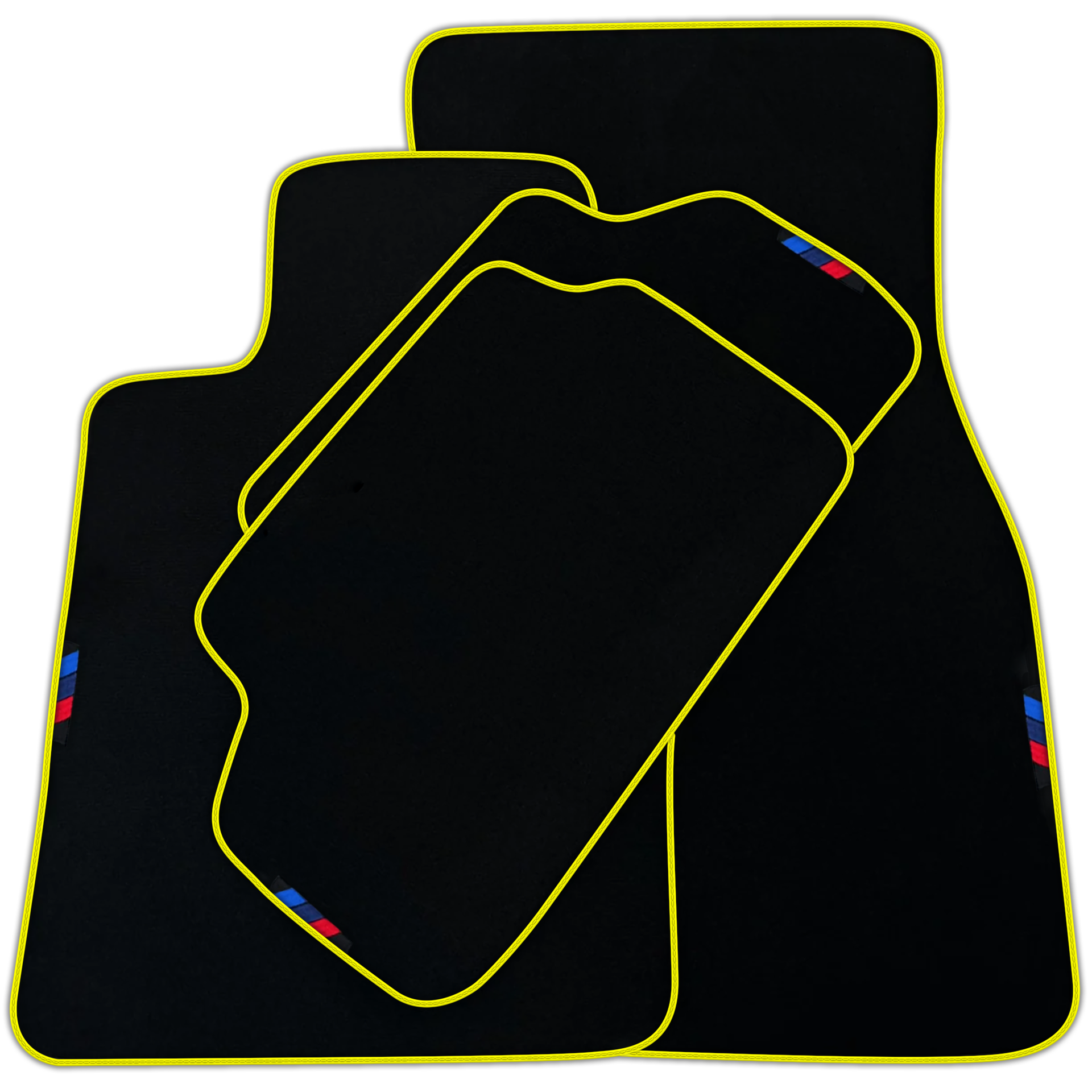 Black Mats For BMW M5 F10 | Blue Trim | Various Trim Colors