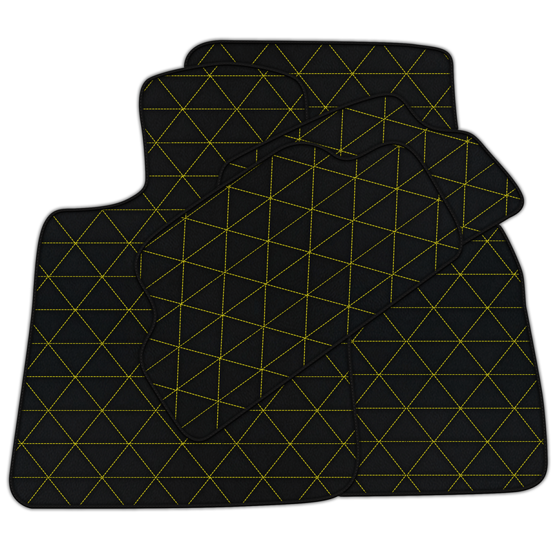 Customizable Leather Floor Mats with Triangle Pattern for Mini Clubman F54 (2015-2019)