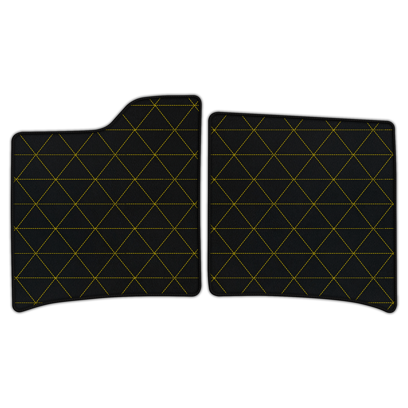 Customizable Leather Floor Mats with Triangle Pattern for Ferrari 12Cilindri (2024-2026)