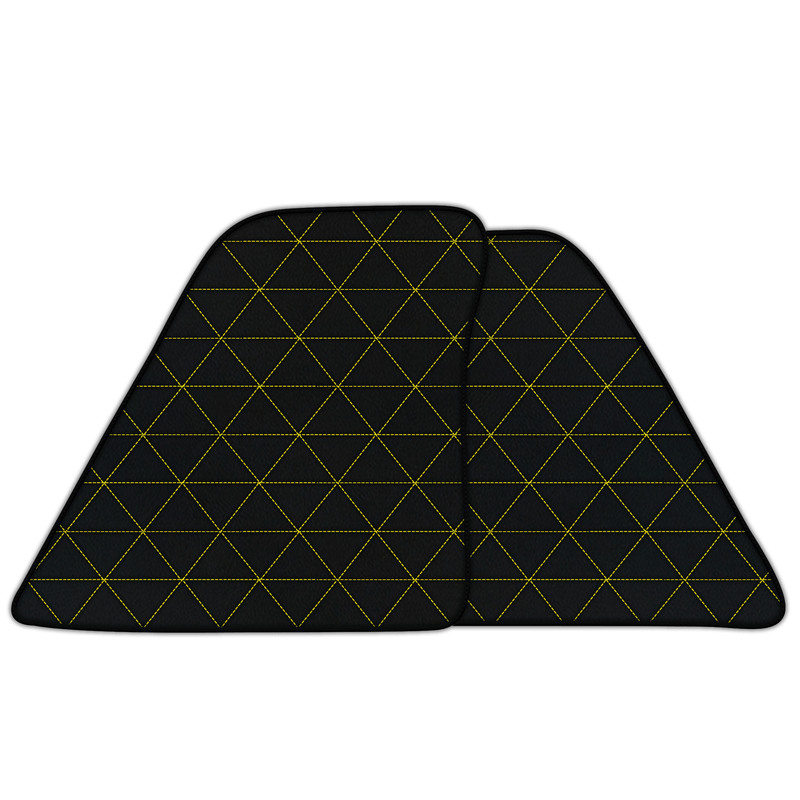 Customizable Leather Floor Mats with Triangle Pattern for Ferrari 296 GTB (2022-2025)