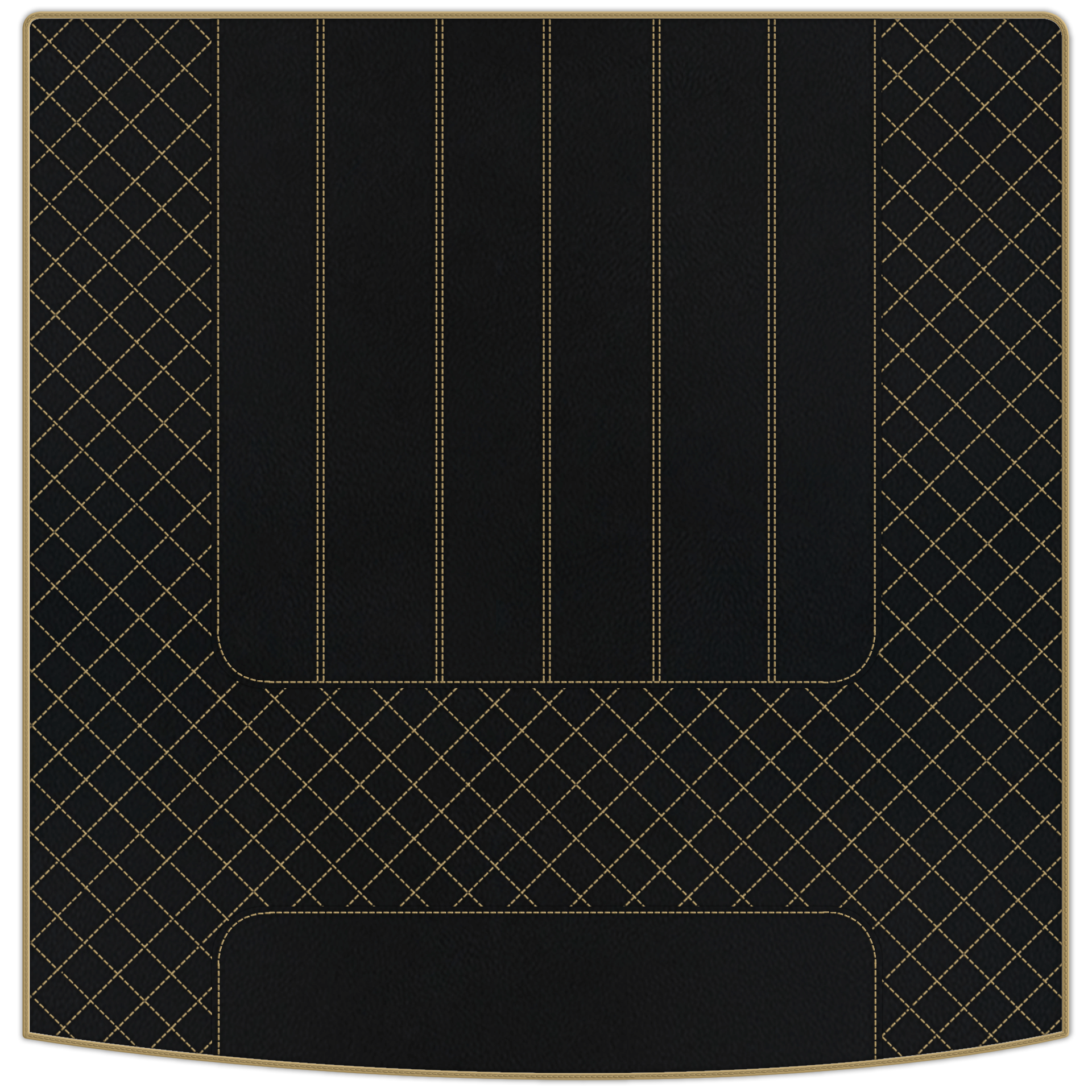 Premium Black Leather Floor Mats for Bentley Arnage T (1998-2009)