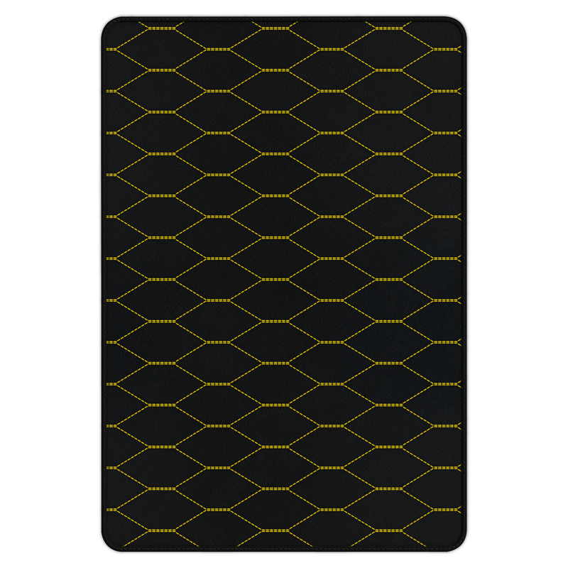 フェラーリ458イタリア(2009-2015)用バイパーヘックスパターンのカスタマイズ可能なレザートランクフロアマット