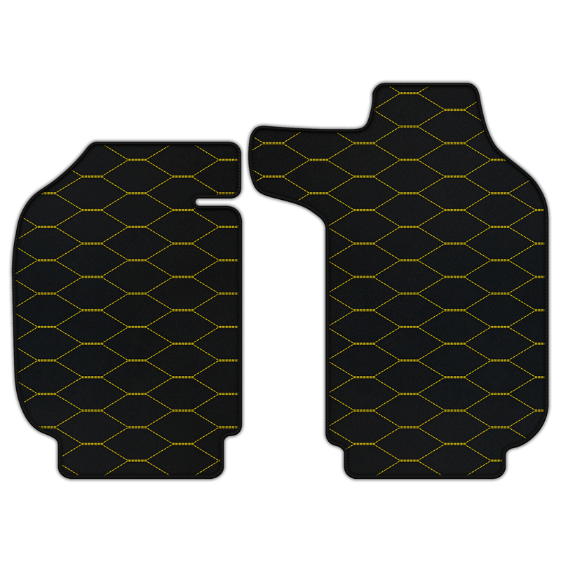 Customizable Leather Floor Mats with Viper Hex Pattern for Porsche Classic 911 (1963-1989)