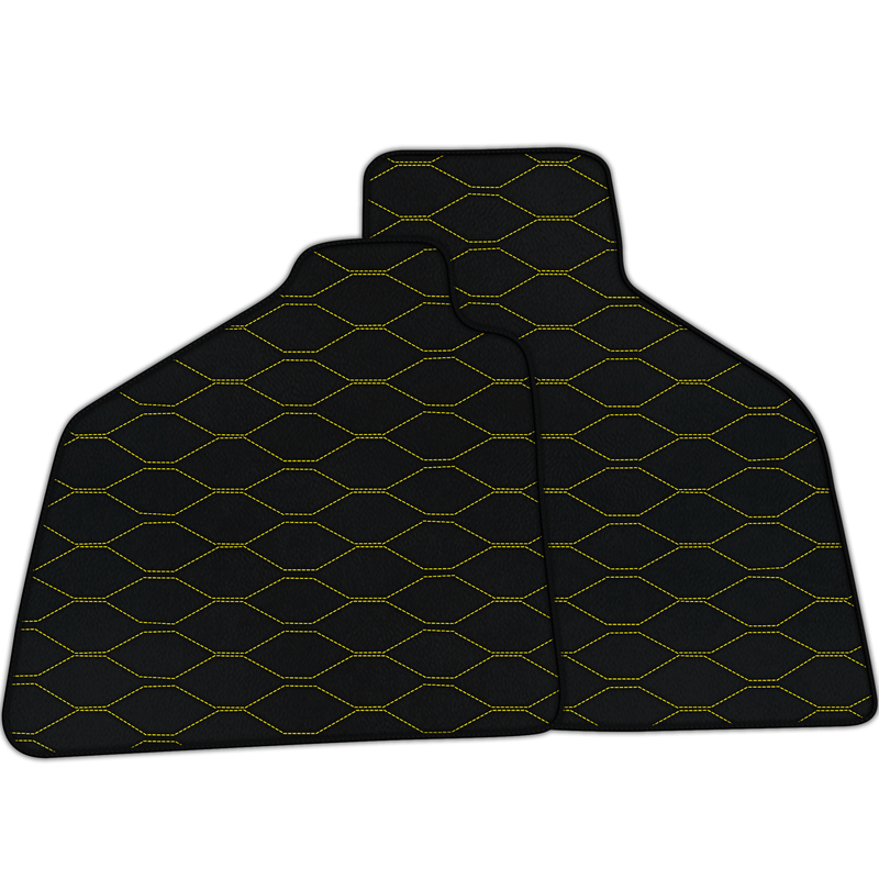 Customizable Leather Floor Mats with Viper Hex Pattern for Lamborghini Diablo (1990-2001)
