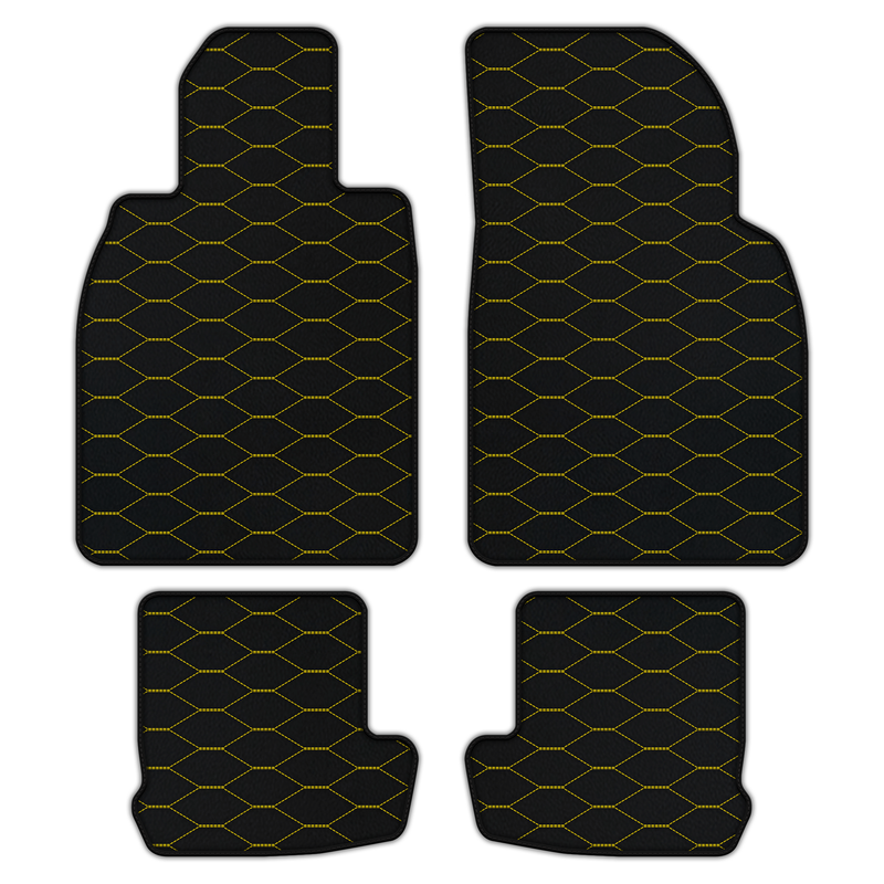 Customizable Leather Floor Mats with Viper Hex Pattern for Porsche 911 - 991 (2012-2019)
