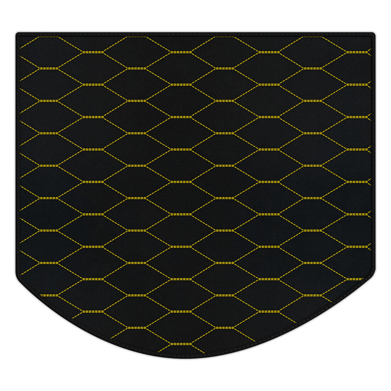 Anpassbare Kofferraum-Fußmatten aus Leder mit Viper-Hex-Muster für Ferrari 512 TR (1992-1994)