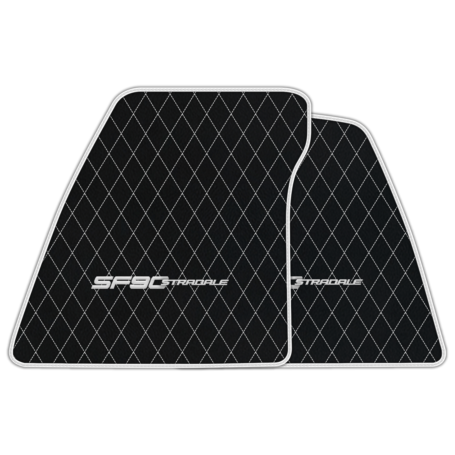 Premium Black Leather Floor Mats for Ferrari 360 (1999-2005)