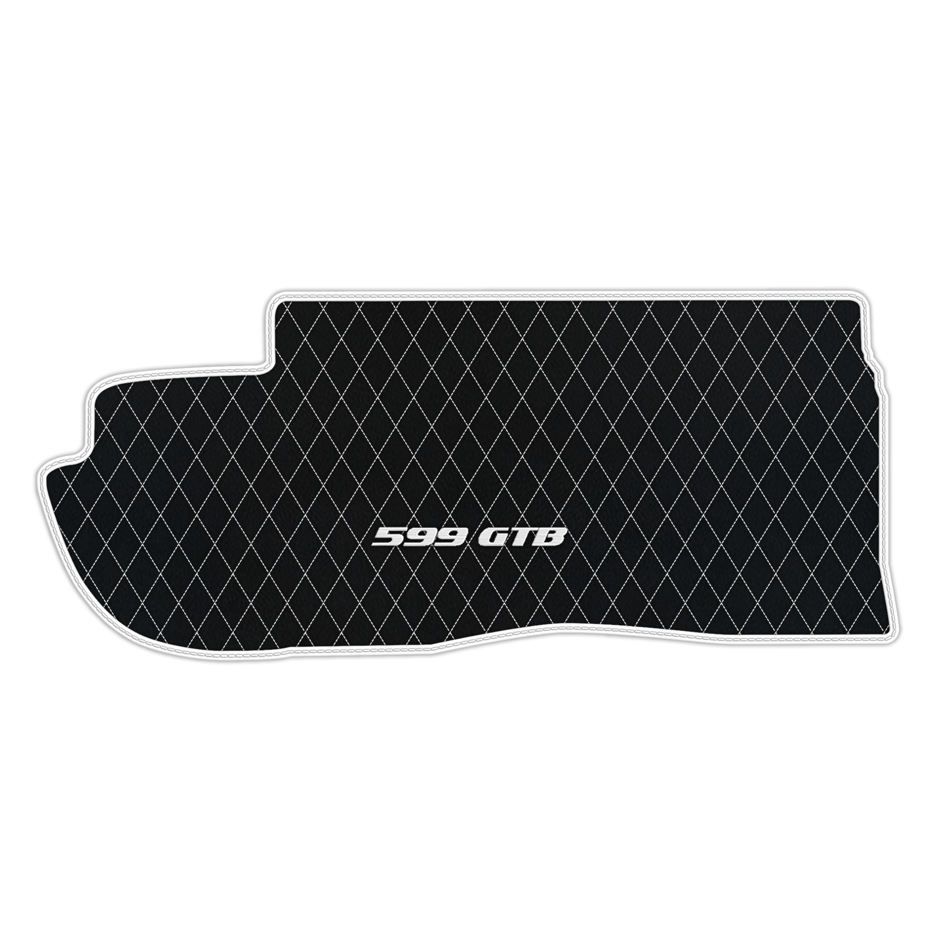 Custom Black Leather Floor Mats for Ferrari 599 Coupe (2006-2012)
