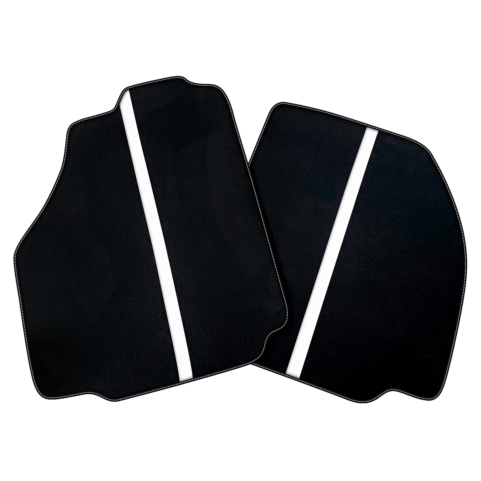 Black Car Floor Mats with Leather Line for Ferrari 458 GT2 (2012-2015)