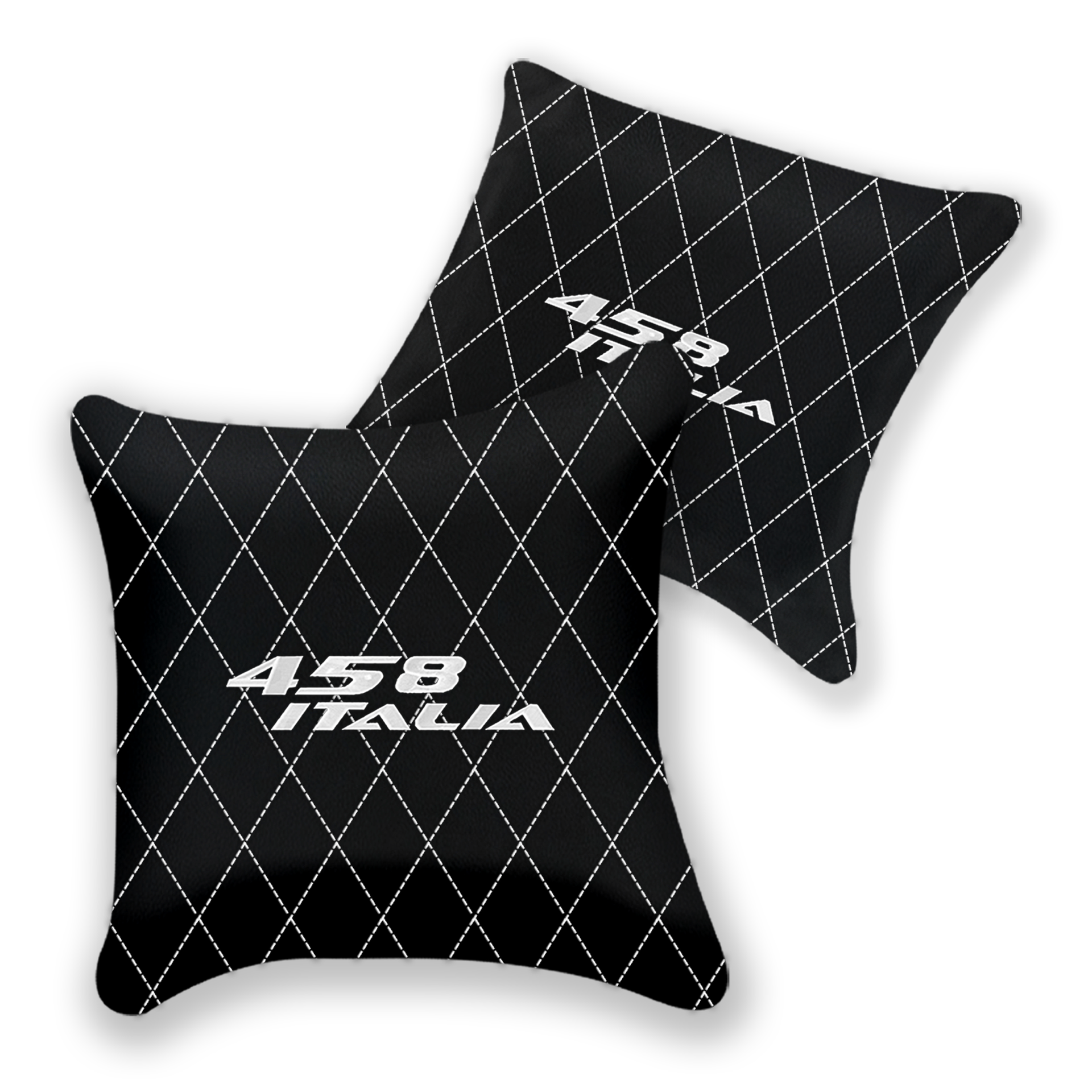 Custom Black Leather Pillows for Ferrari 458 Spider (2012-2015)