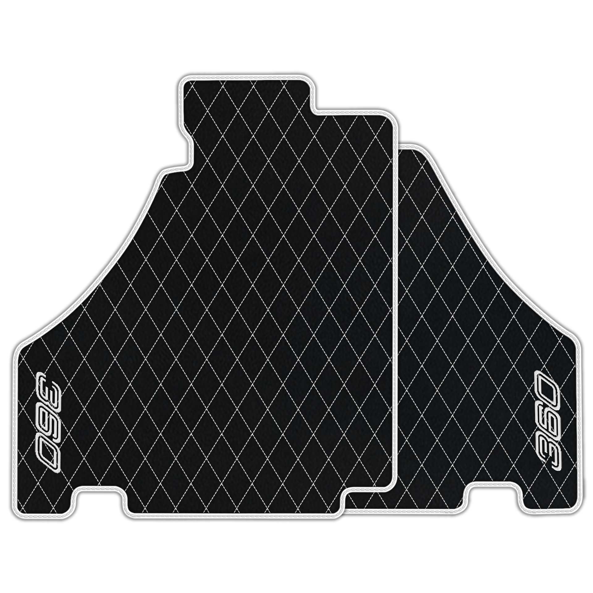 Premium Black Leather Floor Mats for Ferrari F430 (2004-2009)