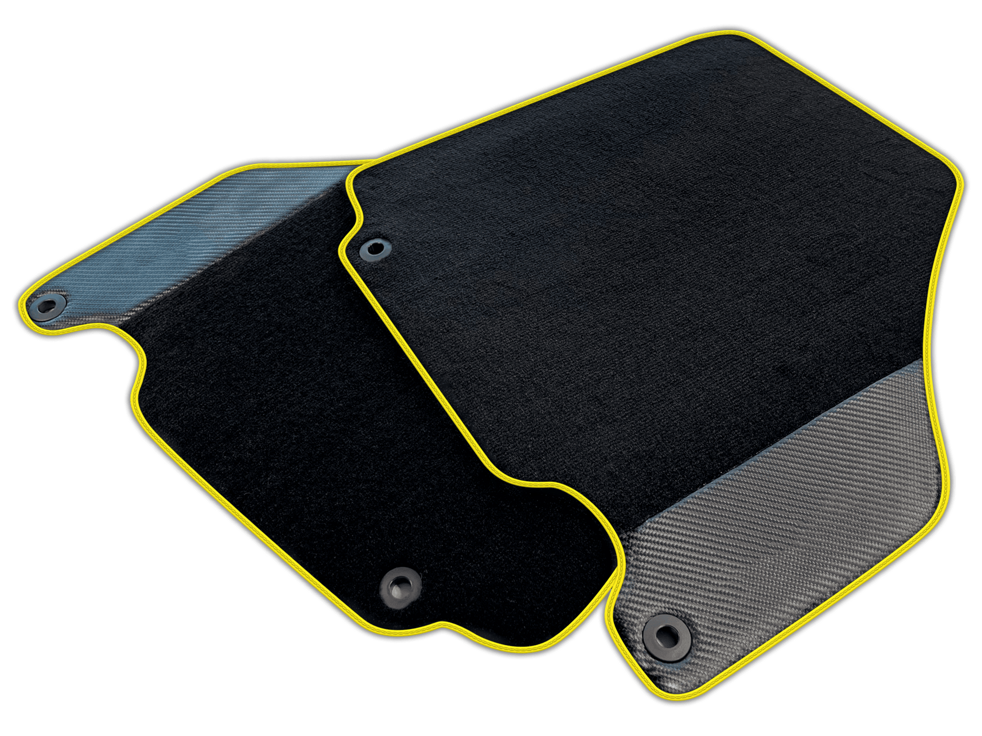Carbon Fiber Black Floor Mats for Ferrari 360 (1999-2005) | Various Trim Colors