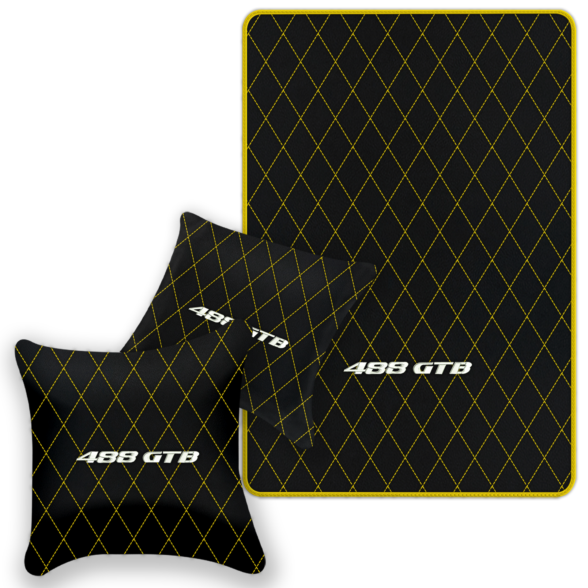 Premium Black Leather Floor Mats for Ferrari 458 Italia (2009-2015)