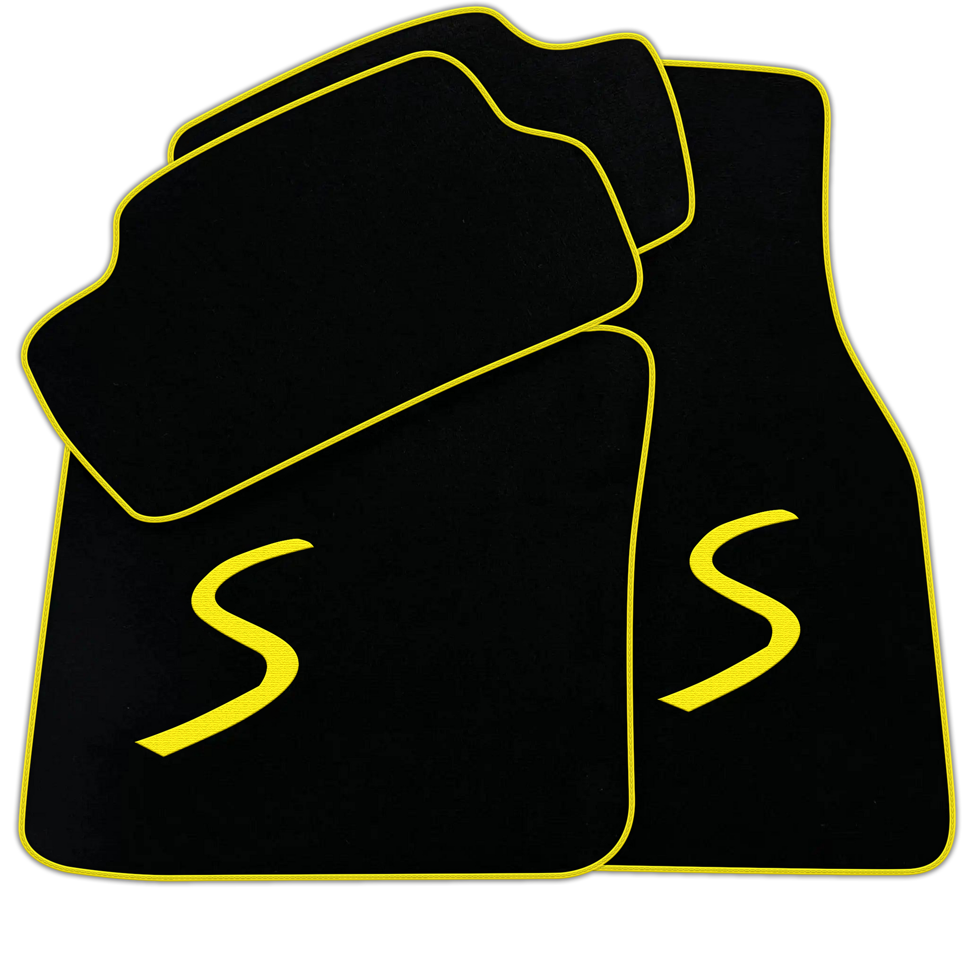 Black Floor Mats for Mini Cooper / One Electric (2020-2023)