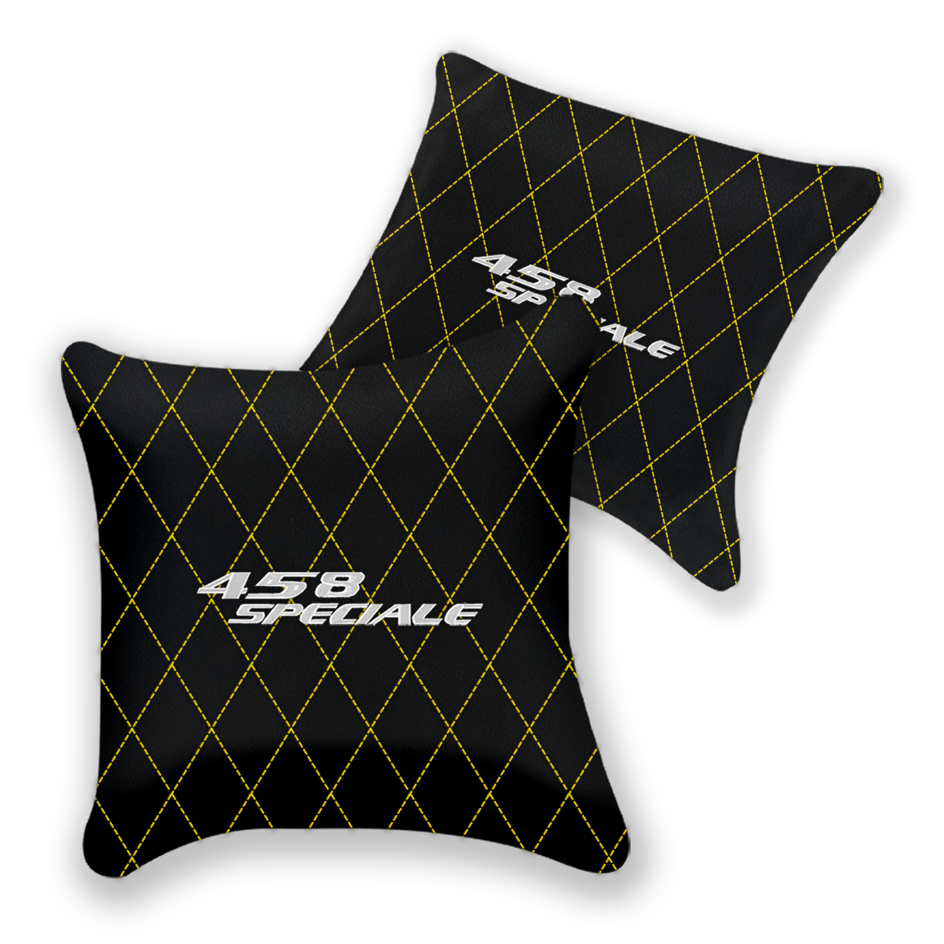Custom Black Leather Pillows for Ferrari 458 Speciale (2012-2015)