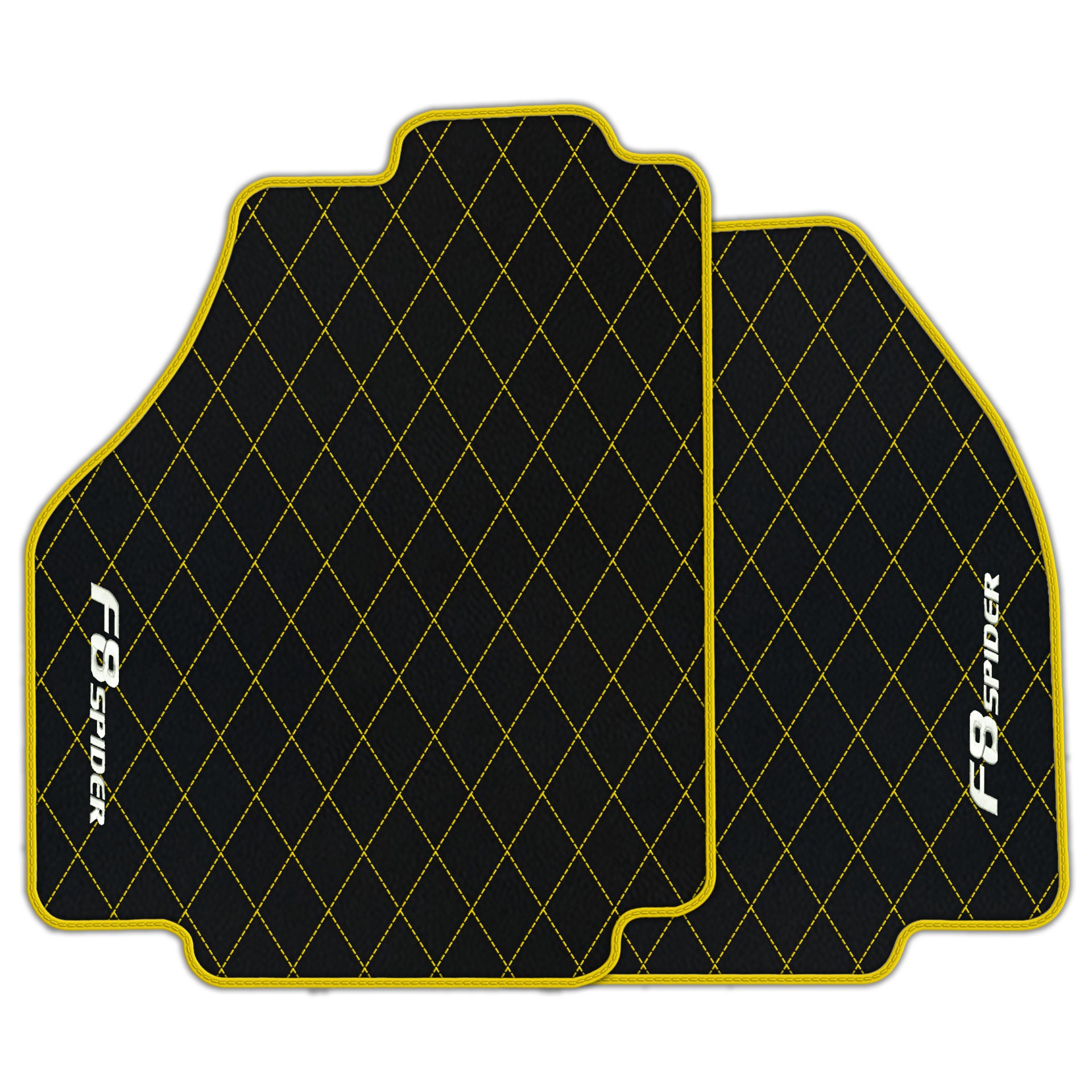 Premium Black Leather Floor Mats for Ferrari 456 (1992-2003)