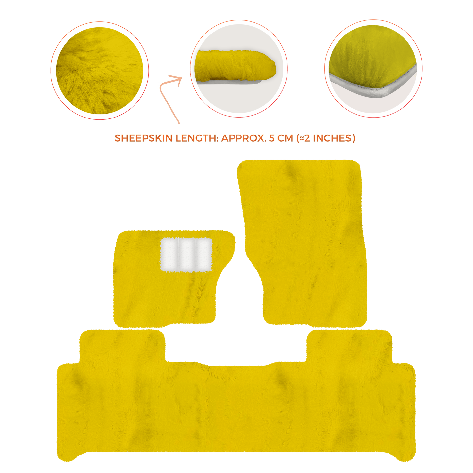 Luxury Sheepskin Floor Mats for Land Rover Discovery (2017-2026)